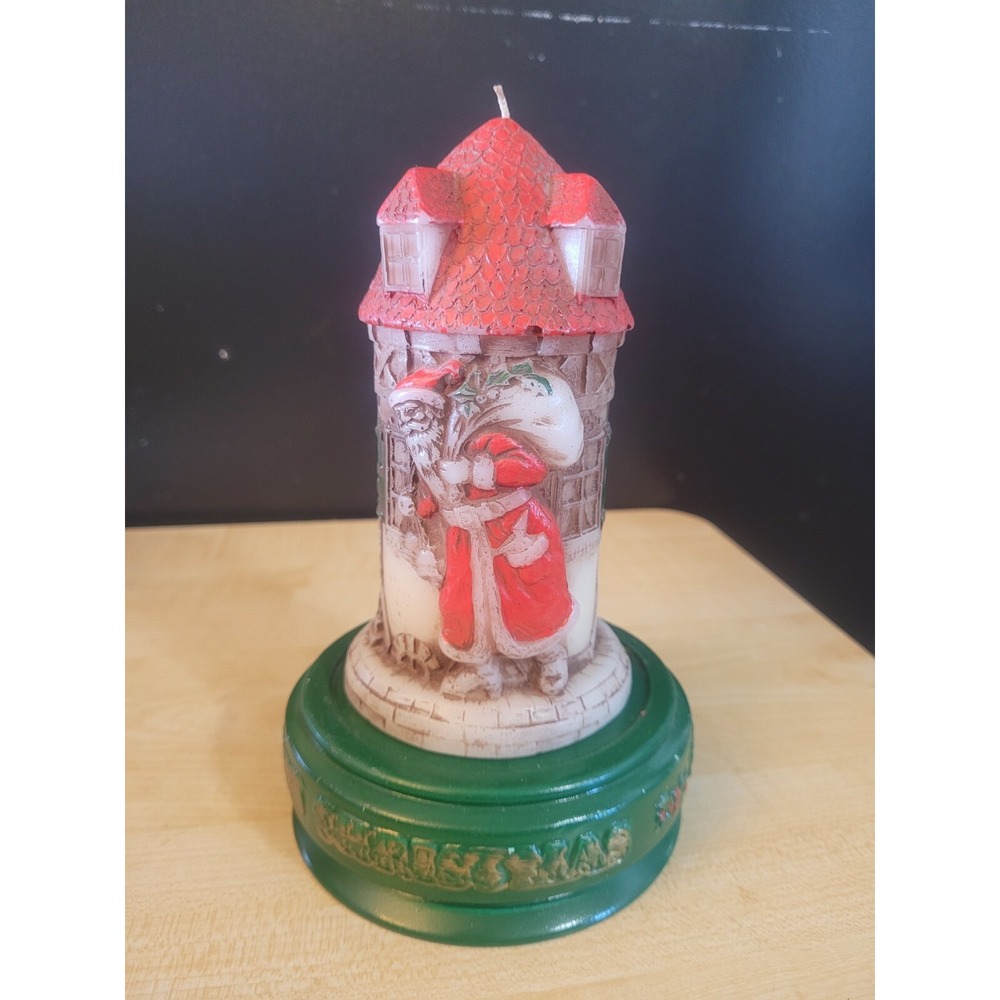 Vintage Hallmark Very Rare Santa Pillar Candle made in Japan